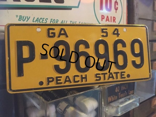 画像1: 50s Vintage Bicycle License Plate P-96969 (MA768) (1)