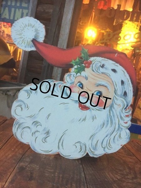 画像1: Vintage Santa Card Board Sign Chiristmas (MA792) (1)