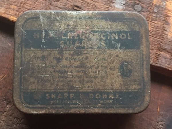 画像1: Vintage Oid Medical Hexyresorcinol Sucrets Tin Can (MA914)  (1)