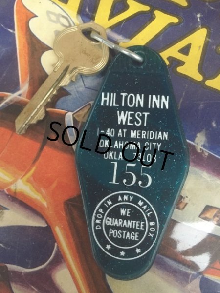 画像1: Vintage Motel Key Hillton Inn West #155 (AL7666)  (1)