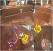 画像2: Vintage Tool Box Brown (AL471) (2)