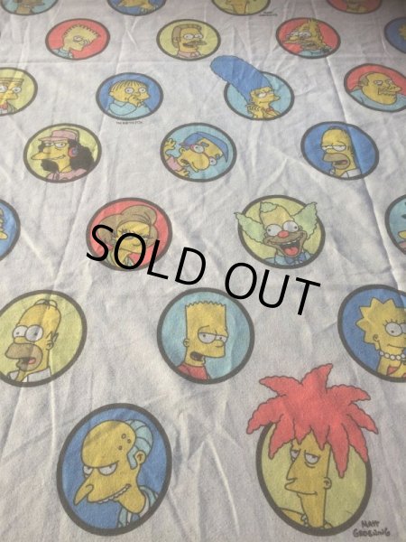 画像1: Vintage Simpsons Twin Flat Sheet (AL475) (1)