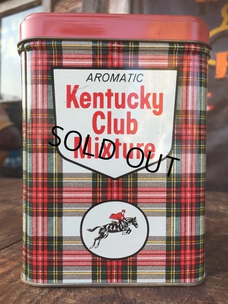 画像1: Vintage Kentucky Club Mixture Tobacco Tin Can (AL894) (1)