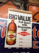 画像1: 70s Vintage Grain Belt Beer Big Value Advertising Poster Sign (AL3464)  (1)