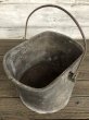 画像10: Vintage Heavy Metal Galvanzed Bucket Pail Can (J252)   (10)