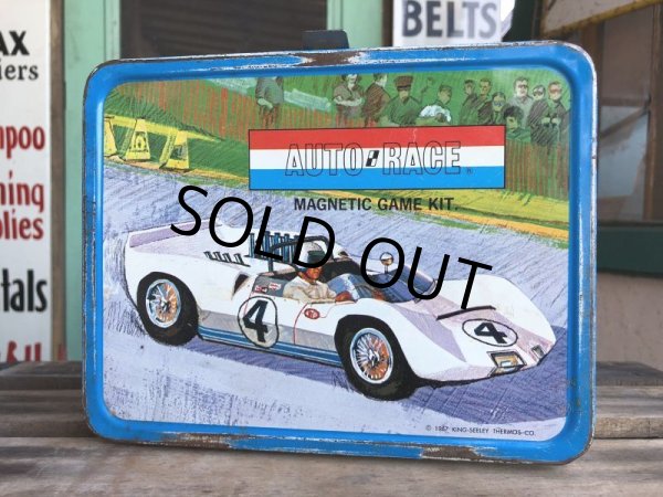 画像1: 60s Vintage Lunch Box Auto Race Magnetic Game Kit (J404) (1)