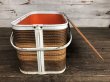 画像5: Vintage Wicker Picnic Basket Brown (J440) (5)