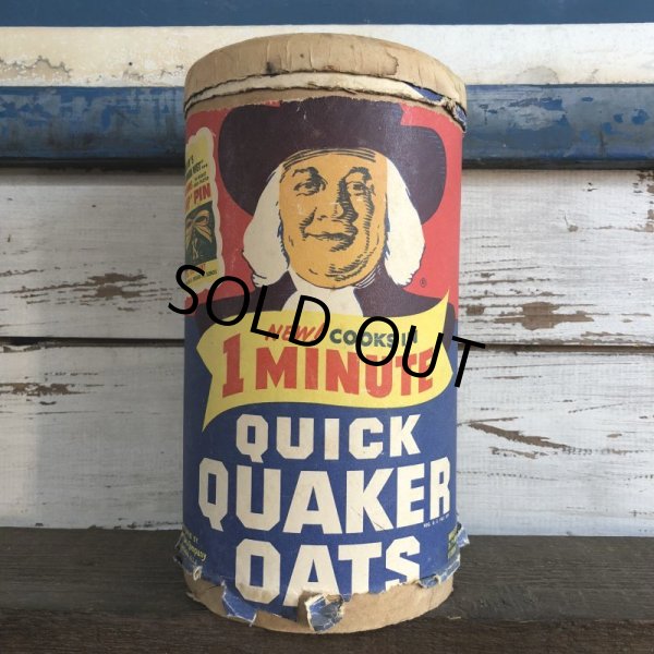 画像1: Vintage Quick Quaker Oats Cardboard Container (J961)  (1)