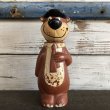 画像1: Vintage Yogi Bear Plastic Bank Doll 23cm (S005) (1)