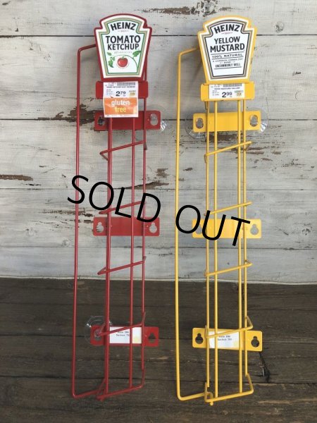 画像1: Vintage Heinz Store Display Metal Shelf Rack Tomato Ketchup (S021) (1)