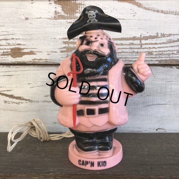 画像1: 50s Vintage CAP'N KID Plastic Bank Lamp (S038) (1)