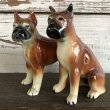 画像8: Vintage Dog Ceramic Statue Set (S285) (8)