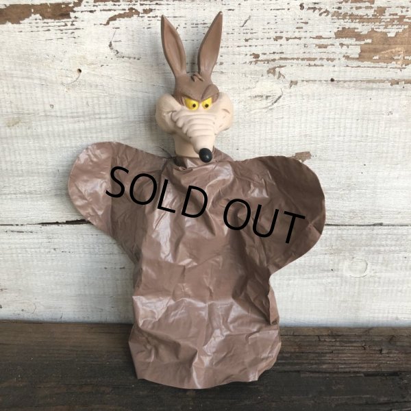 画像1: 70s Vintage Wile E. Coyote Hand Puppet Doll (S625) (1)