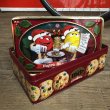 画像1: Vintage M&M's Tin Can Happy Holidays Cookies (T563) (1)