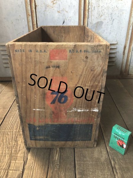 画像1: Vintage 76 Union Oil Woode Crate Box (AL308) (1)