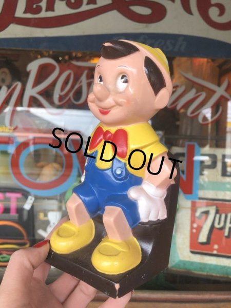 画像1: 70s Vintage Disney Pinocchio Bank Doll (T899) (1)