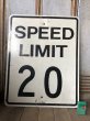 画像1: Vintage Road Sign SPEED LIMIT 20 (B285)  (1)