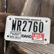 画像2: Vintage Motorcycle & Trailer License Plate WR2760 (B879)  (2)