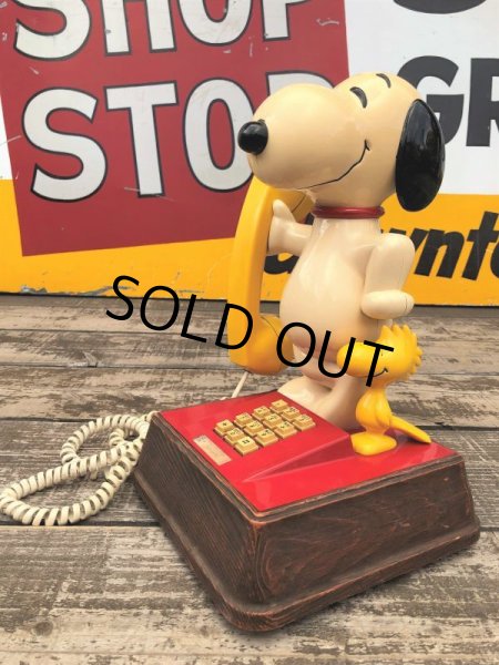 画像1: 70s Vintage Telephone Snoopy (B913) (1)