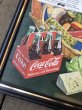 画像2: 50s Vintage Coca-Cola Advertising W/Frame (B935) (2)