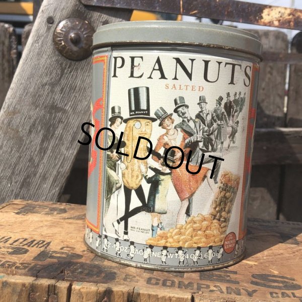 画像1: Vintage Planters MR.PEANUTS Tin Can (Q) (1)