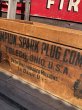 画像12: RARE!  30s Antique Champion Spark Plug Dealer Delivery Wooden Crate (C074) (12)