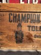 画像10: RARE!  30s Antique Champion Spark Plug Dealer Delivery Wooden Crate (C074) (10)