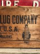 画像5: RARE!  30s Antique Champion Spark Plug Dealer Delivery Wooden Crate (C074) (5)