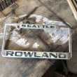 画像1: Vintage Automotive License Plate Frame / SEATTLE ROWLAND (B402) (1)