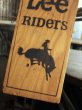 画像16: Vintage LEE RIDERS Advertising Wood Boot Jack Bucking Horse (B455) (16)