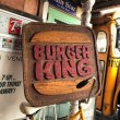 画像10: 70s Vintage Burger King Old Logo Restauraunt Store Display Sign (T616) (10)