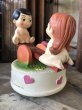 画像8: 70s Vintage Kim Casali LOVE IS FOR SHARING Ceramic Music box (B774) (8)