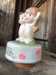 画像6: 70s Vintage Kim Casali LOVE IS FOR SHARING Ceramic Music box (B775) (6)