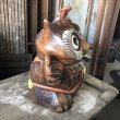 画像7: 60s Vintage Wise Winking Waving Owl Cookie Jar (B776) (7)