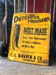 画像17: Antique Dutchess Trousers Advertising Embossed Tin Sign (B975) (17)