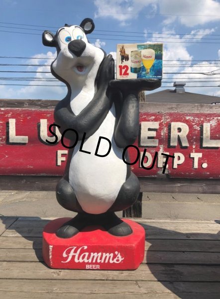 画像1: Vintage Advertising Hamm's Beer Bear Life Size Styrofoam Store Display (M048)  (1)