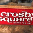 画像3: Vintage Crosby Square Shoes Advertising Store Display Sign (M089)  (3)