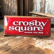 画像17: Vintage Crosby Square Shoes Advertising Store Display Sign (M089)  (17)