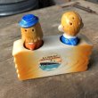 画像4: Vintage 4 Four Eyed Couples Nodder Salt and Pepper Shakers (B633) (4)