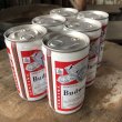 画像6: Vintage Budweiser Beer Cans 6 PACK (M656)  (6)