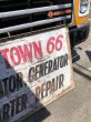 画像3: 【店舗引き取り限定】 Original U.S.A Downtown 66 Double Sided Hand Painted Store Sign Huge! (M686) (3)