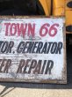 画像13: 【店舗引き取り限定】 Original U.S.A Downtown 66 Double Sided Hand Painted Store Sign Huge! (M686) (13)