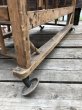 画像13: Antique Wooden Rolling Bakers Rack (M688) (13)