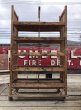 画像9: Antique Wooden Rolling Bakers Rack (M688) (9)