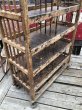 画像12: Antique Wooden Rolling Bakers Rack (M688) (12)