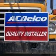 画像1: Vintage AC DELCO QUALITY INSTALLER Embossed Sign (M690) (1)