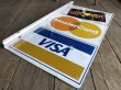 画像2: Vintage DISCOVER Master Card VISA Double Sided Metal Sign (M691) (2)