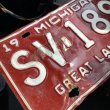 画像2: 60s Vintage American License Number Plate / MICHIGAN 1896 (M726) (2)