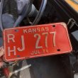 画像1: 70s Vintage American License Number Plate / KANSAS 277 (M722) (1)