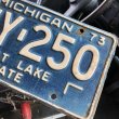 画像2: 70s Vintage American License Number Plate / MICHIGAN 250 (M716) (2)